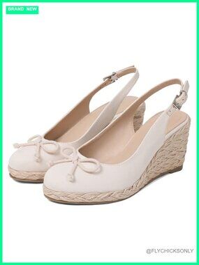 Women's Closed Toe Espadrilles Ankle Strap Wedge Sandals Raffia Buckle